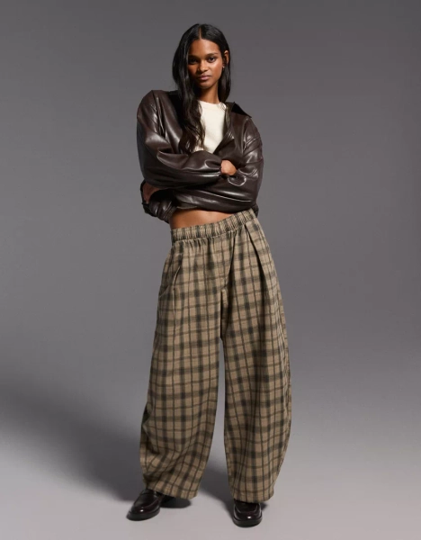 Puffärmel-Hose mit Print