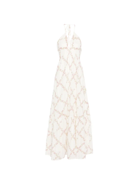TWINSET robe longue à fleurs et dos nu | 46