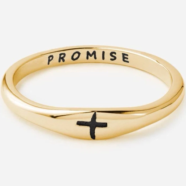 Elevated Faith Gold Promise Ring