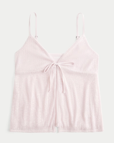 Sequin Flyaway Babydoll Cami