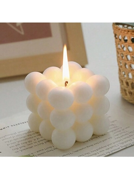 1 Bubble Candle, Beautiful Bliss Bubble Candle - Decorative 5.2oz Wax Aromatherapy, Fragrance, Cute Nordic Pastry, Large Decorative Shape Candle For Home Decoration And Gifts, Available In Color, Fragrance, Size Options,Room Decor,