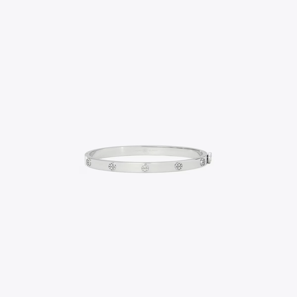 Icon Thin Hinge Bracelet in gray, size M