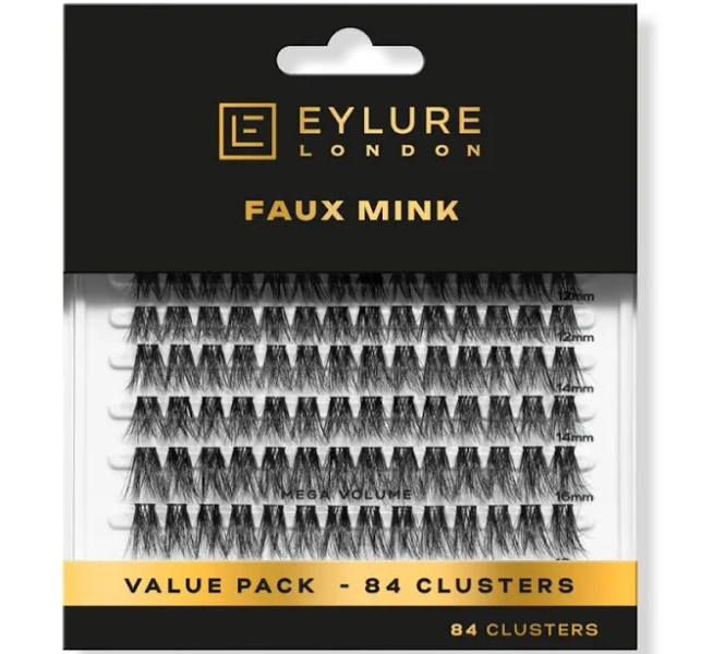 Eylure Luxe Faux Mink Mega Volume Eyelash Clusters Value Pack