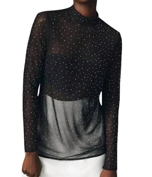 Starlight Long-Sleeve Sheer Tunic