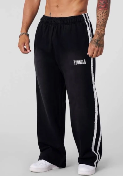YoungLA Men's 2124 Vintage Striped Sweats