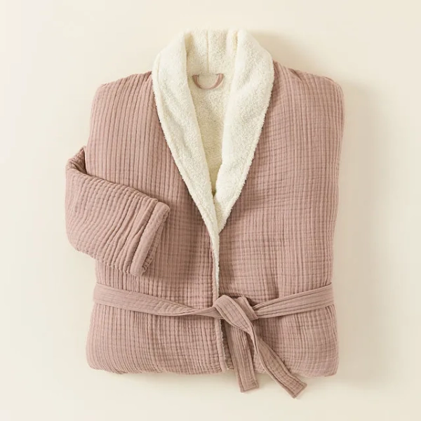 Toasty Hug Fleece Lined Robe - Movie Nights Gift