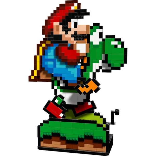 LEGO Super Mario World Mario & Yoshi Display Case