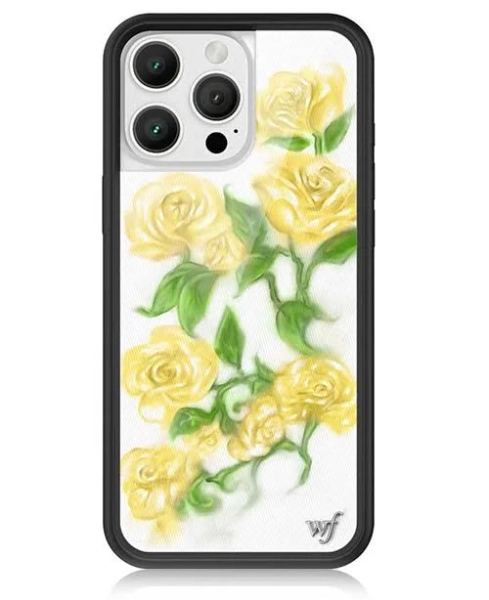 Wildflower Yellow Roses iPhone case
