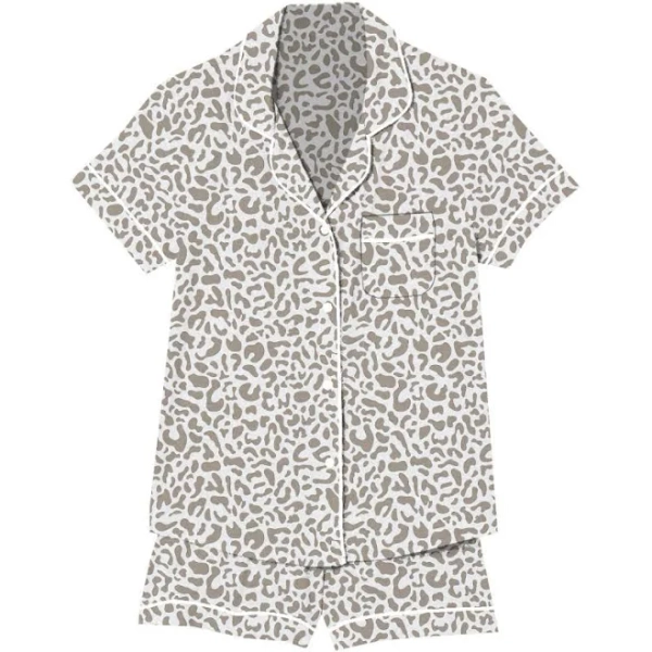 Jane Marie Kids Wild About You Silky Satin Pajama Short Set