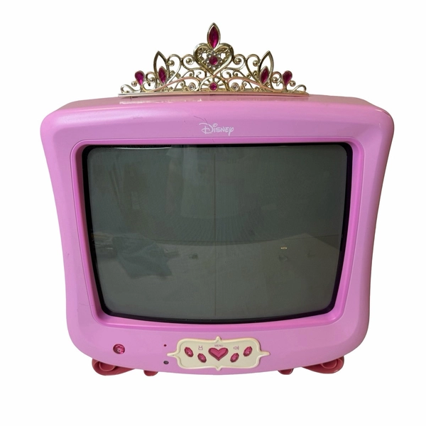 Disney Princess Pink CRT TV (tv only) . Tested And Works Great. No Remote *READ*