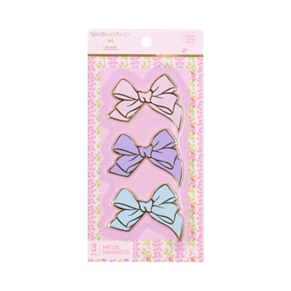 LoveShackFancy x Target - Yoobi 3pk Magnets Bows