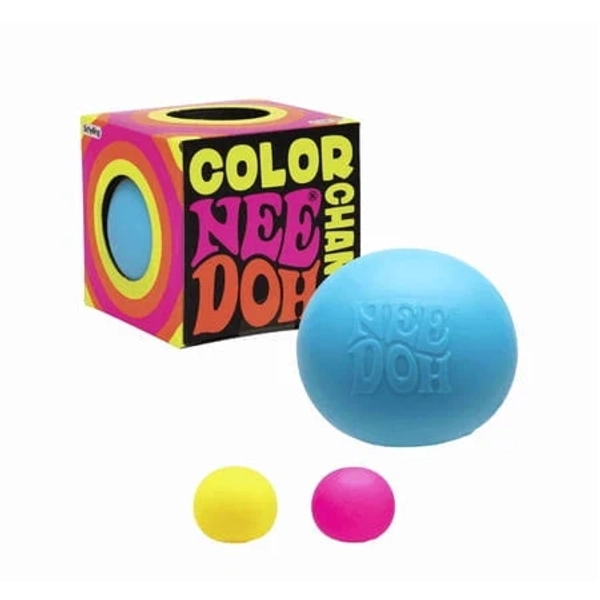 Needoh Color Change Fidget Stress Ball, Pink