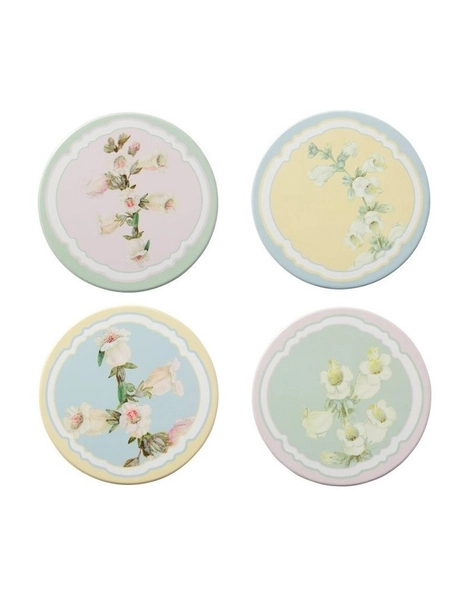 Royal Botanic Gardens Foxglove Ceramic Coaster 10cm Set of 4 Gift Boxed