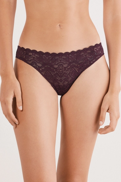 Brazilian Slip aus Spitze und Mikrofaser