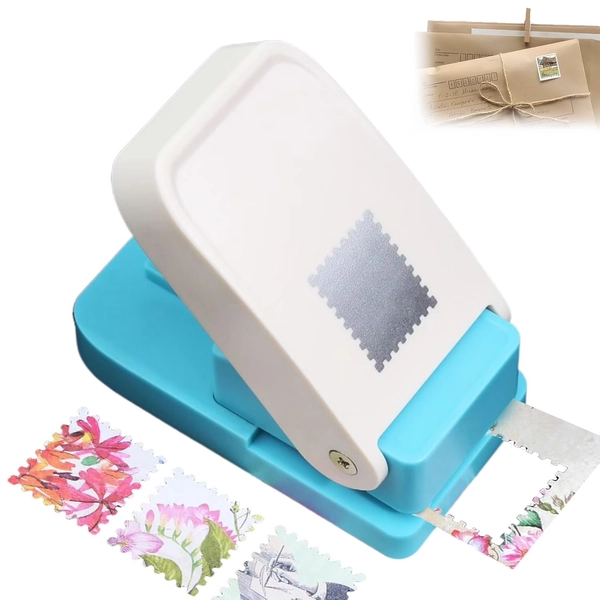 Large Square Craft Punch, Handmade Hole Punch Stamp & Embosser, Portable Effort-Saving Tool, Perfect for Stamp Making, Label Creation, Envelope Labels, Scrapbooking & Paper Crafts