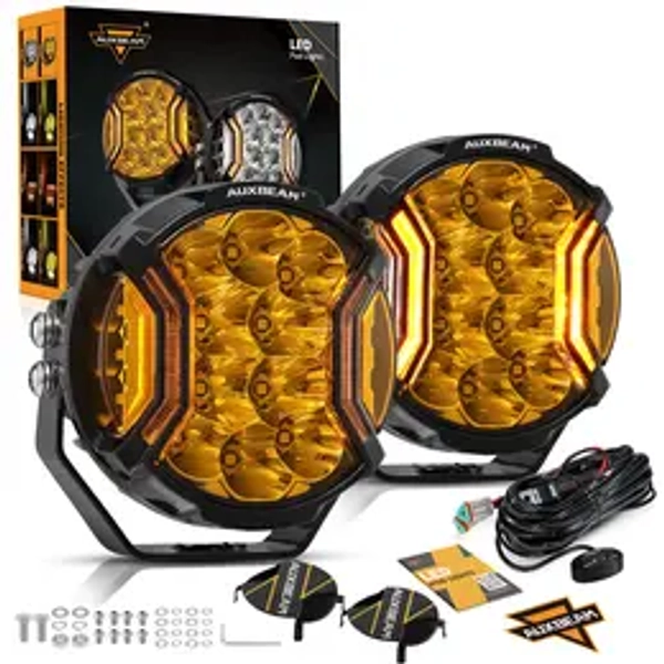 V-ULTRA Series | Amber 5 Inch 172W LED Side Shooter LED Pod Lights with DRL or Jeeplight Bar Offroad lights