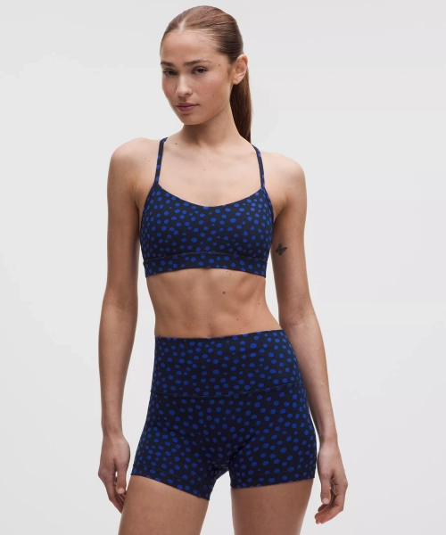 Flow Y Bra Nulu *Light Support, A–C Cups - Stamp Dot Beach Ball Blue True Navy - 14