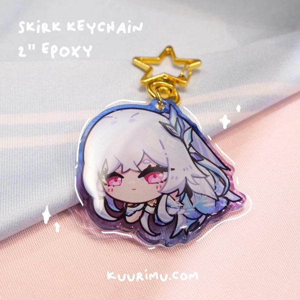 Skirk Acrylic Keychain - Genshin Impact - Etsy