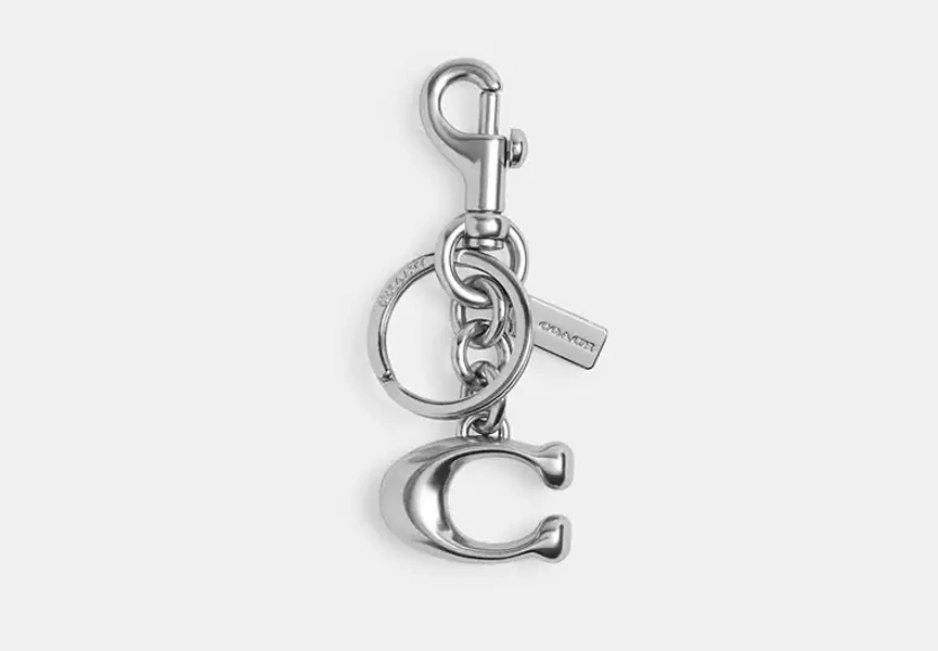 Silver Signature Bag Charm