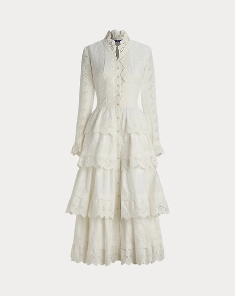 Stella Embroidered Poplin Day Dress