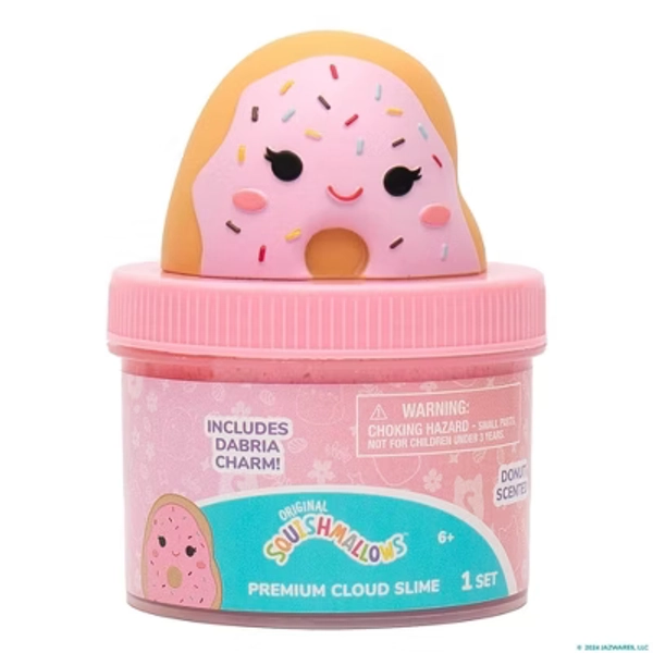 Squishmallows Jar Top Dabria Donut Scented Slimes and Putties: Gross Motor Skills Activity, 0.69oz