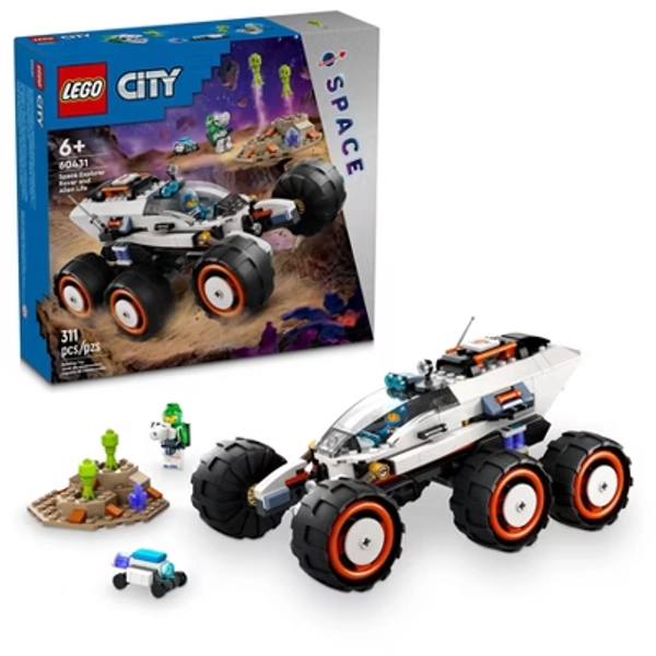 LEGO City Space Explorer Rover and Alien Life Pretend Play Toy 60431