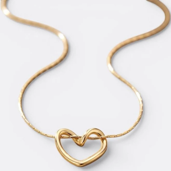 Mint & Lily Women's Open Heart Necklace