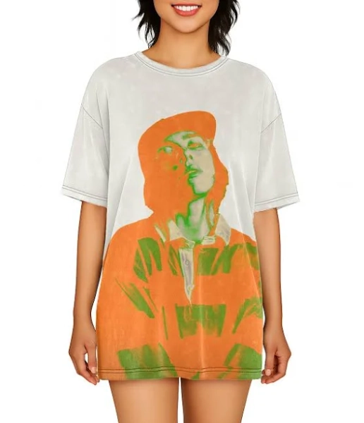 Billie Eillish Women's Oversized Sleep Shirt