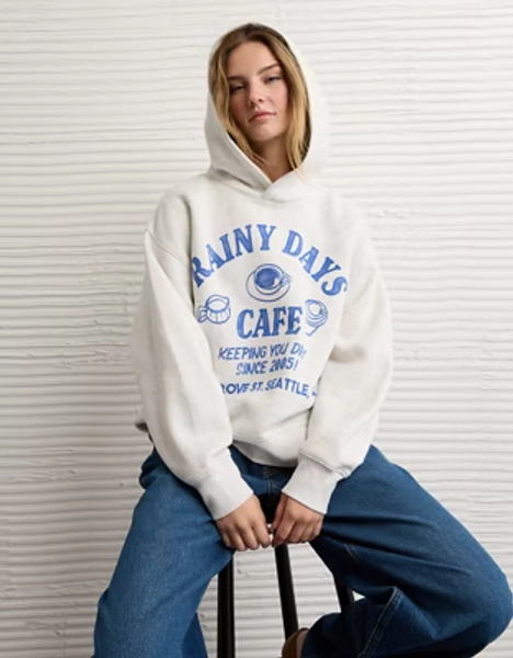 AE Everyday Luxe Graphic Hoodie