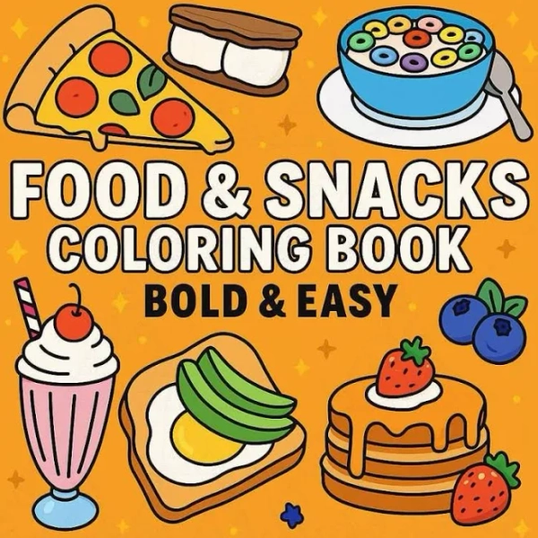 CoCo Wyo Food and Snacks Coloring Book