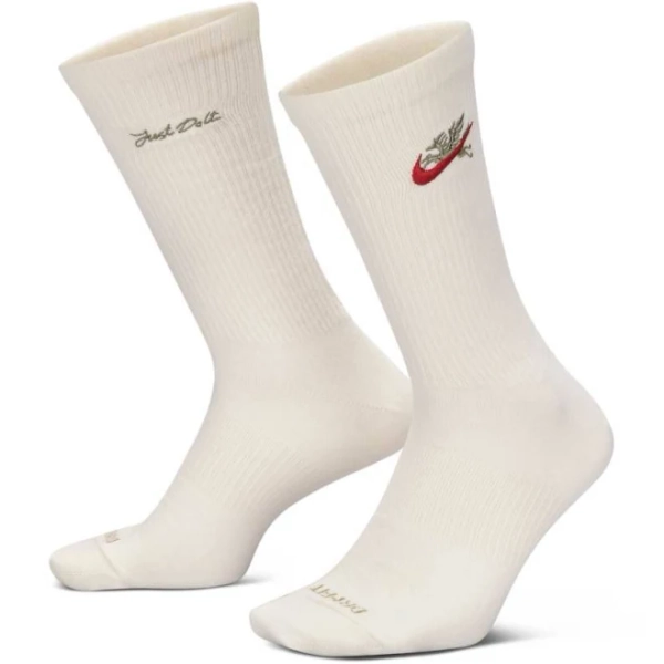 Nike Training dragon embroidered socks in cream and red