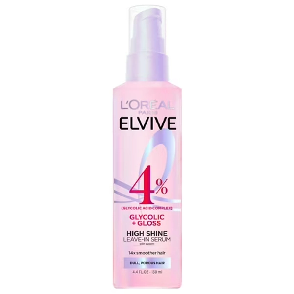 L Oreal Paris Elvive Glycolic Gloss Shine Enhancing Serum 4.4 fl oz