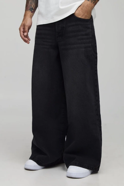 Super Baggy Rigid Washed Jeans