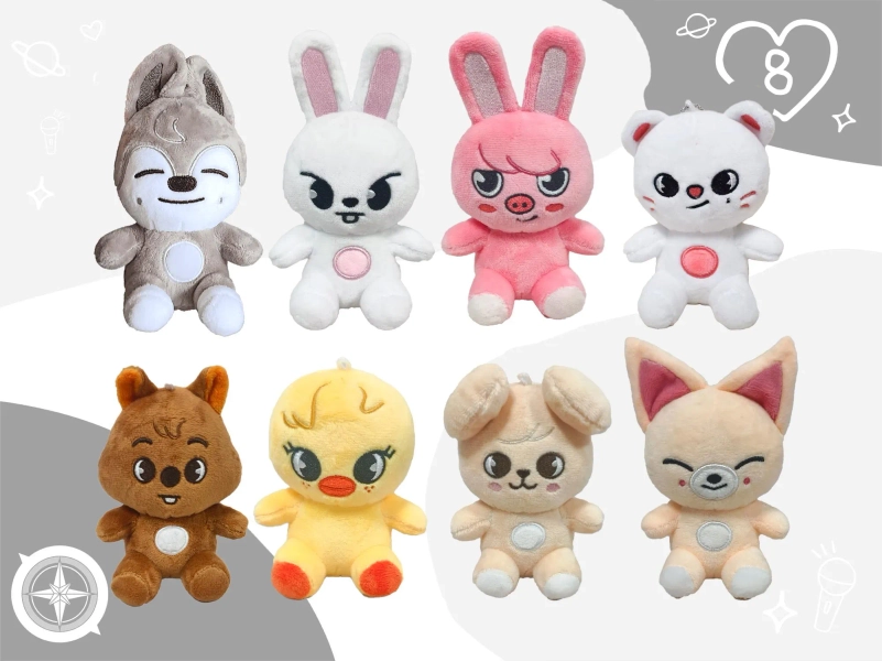 SKZOO Weighted Plushie 3 lbs & 16 inches Seated Mini SKZOO Wolf Chan Leebit Dwaekki Jiniret Han Quokka BbokAri PuppyM FoxI+Ny Stray kids