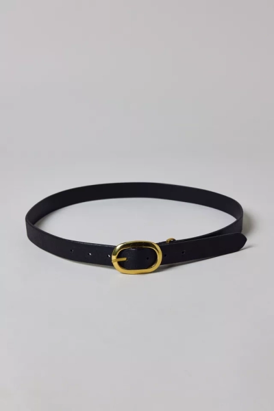 Essential Oval Buckle Leather Belt