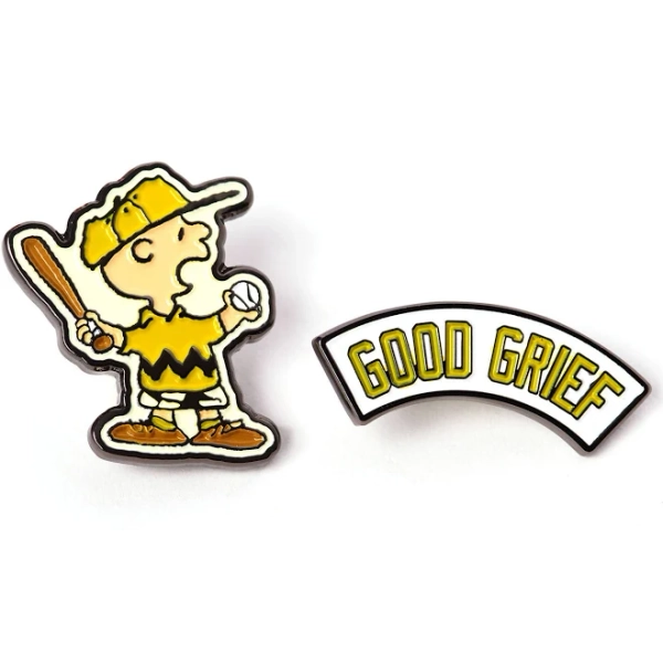 Peanuts Charlie Brown Varsity Enamel Pin Set