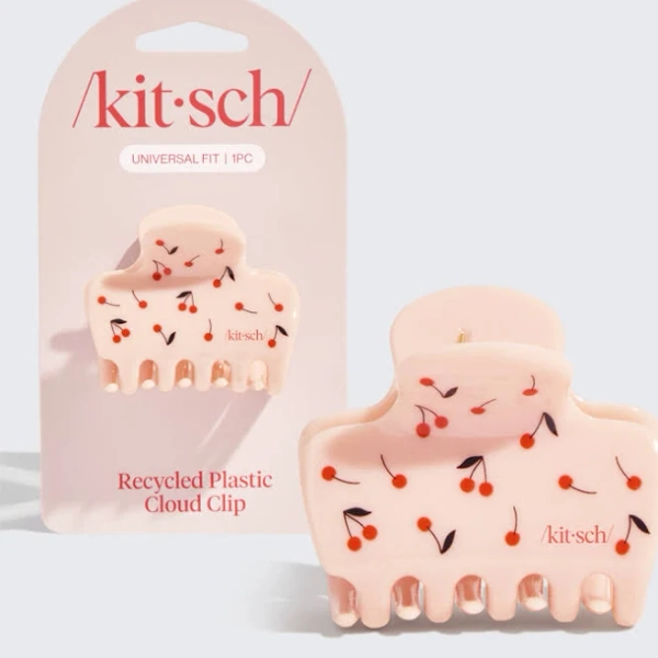 Kitsch Cherry Print Cloud Claw Clip