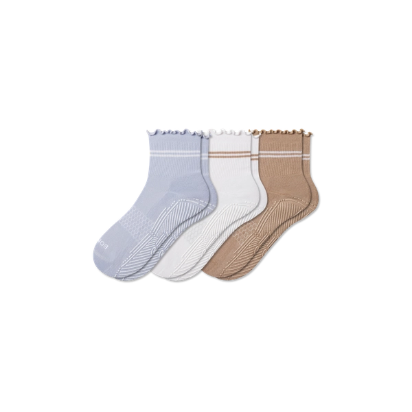 Women's Studio Gripper Quarter Sock 3-Pack