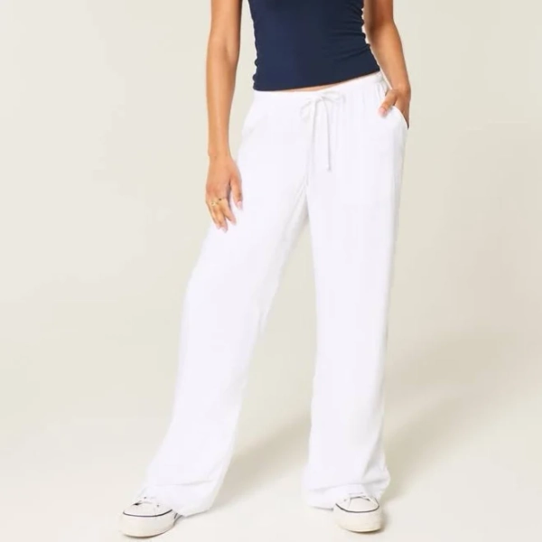 Hollister Women's Pull-On Slub Pants