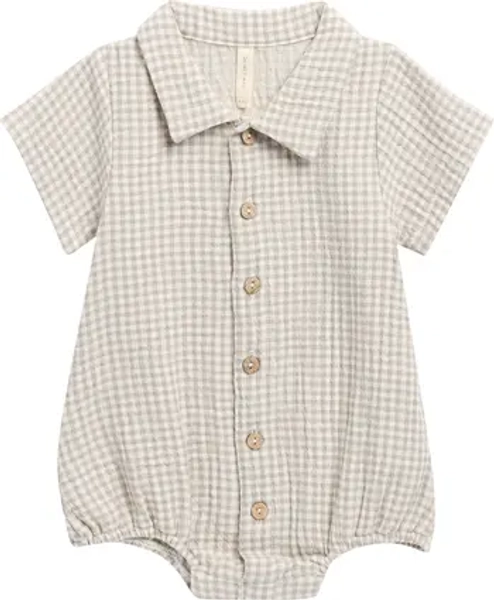 Matteo Gingham Cotton Romper