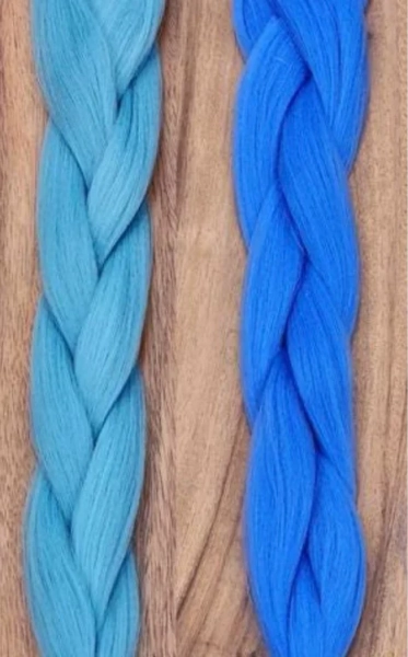 Blue Synthetic Braiding Hair Single Pack | High Heat Kanekalon | Vegan | Itch-Free