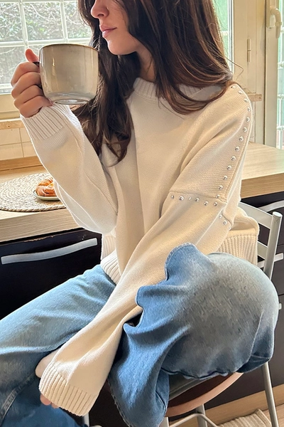 Maglione borchie