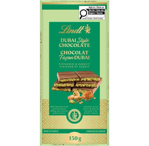 Lindt Dubai Style Chocolate Bar