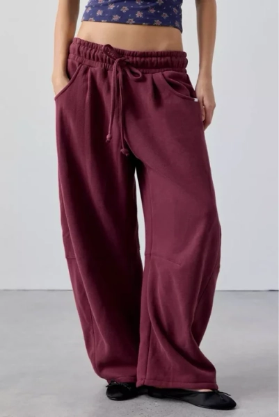 Out From Under Essential Barrel Leg Full Length Sweatpant