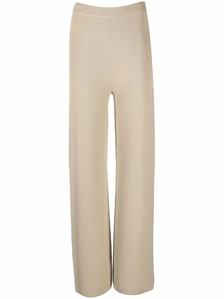 Nanushka pantalon droit en maille | M