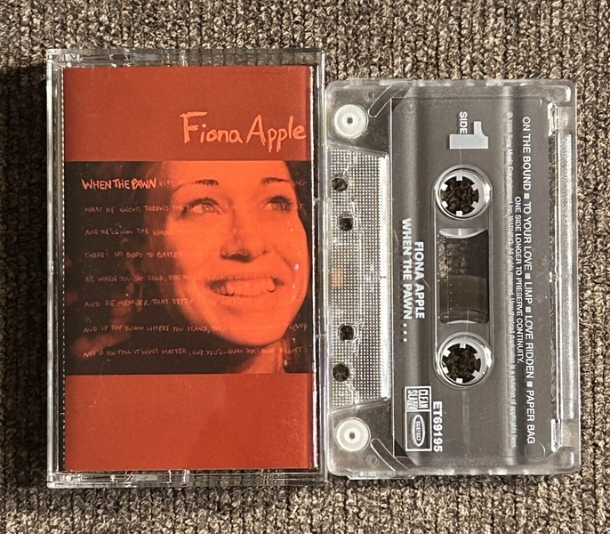 FIONA APPLE When The Pawn.. 1999 Sony/Epic Cassette Tape CLEAN TESTED,tidal,b<wbr/>olt
