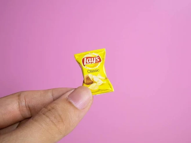 1:12 Mini Chips | Miniature Food | Mini Snacks | Dollhouse Accessories | Lightweight Paper | Mini Kitchen Food | Food Pantry