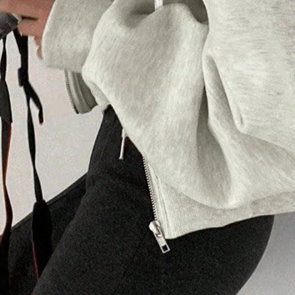 Women's Hooded Zipper Front Sweatshirt