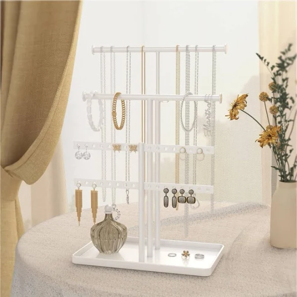 Adjustable Height Jewelry Organizer Stand