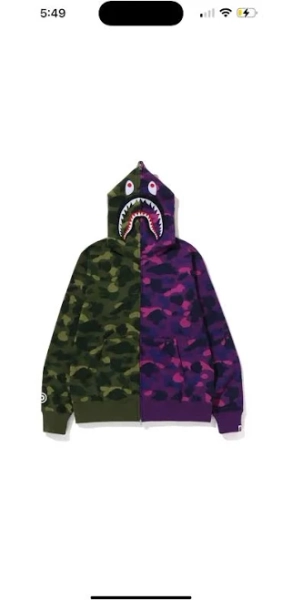 Brand new split bape shark hoodie #11
